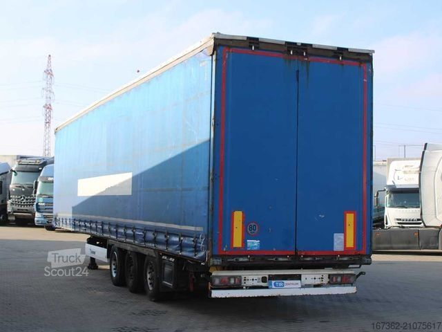 Open semitrailer with tarp KRONE SD, LOWDECK, MULTILOCK
