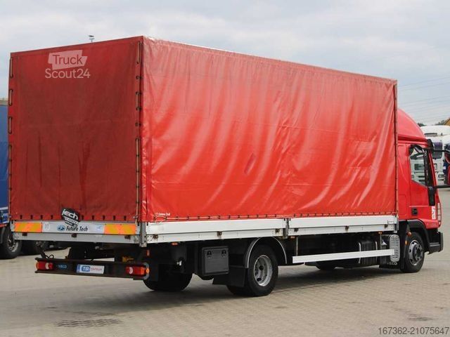 Samochód dostawczy z plandeką IVECO EUROCARGO 75E18, SECONDARY AIR CON., EURO 5