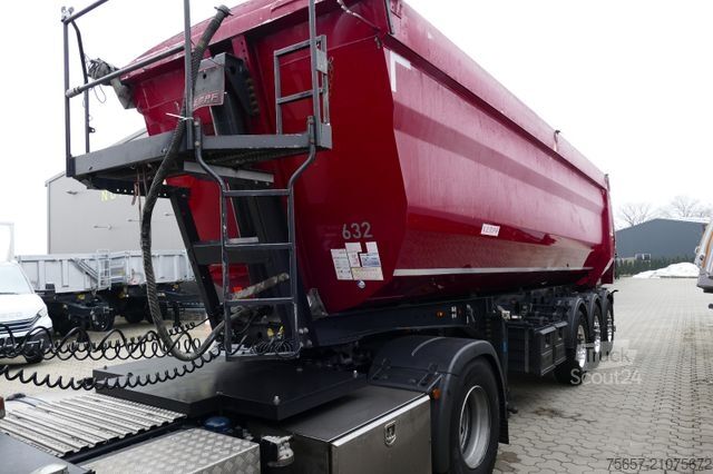 Naczepa wywrotka KEMPF 3-achs 39m³ ALU- Halbschalenmulde, 5,2 to LG.