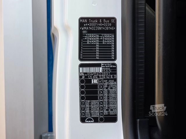 LKW mit Pritsche & Plane MAN TGX 12.250 4X2 BL CH / Totwinkelkamera / 6E