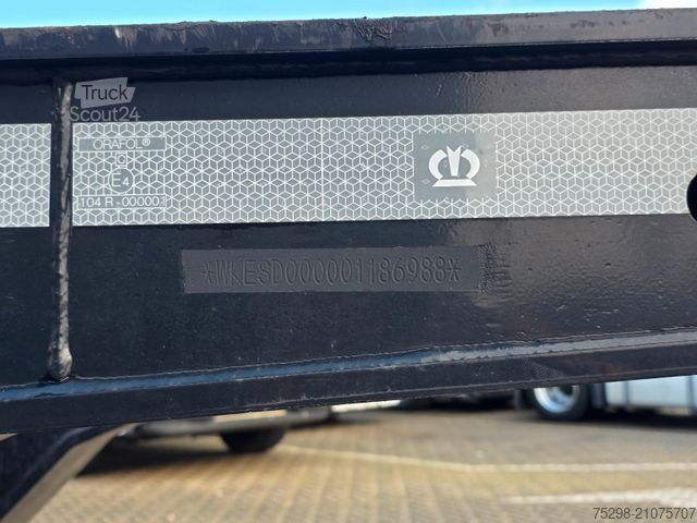 Swap body semitrailer KRONE SD / Liftachse / Teleskop / 11.908 - 13.403