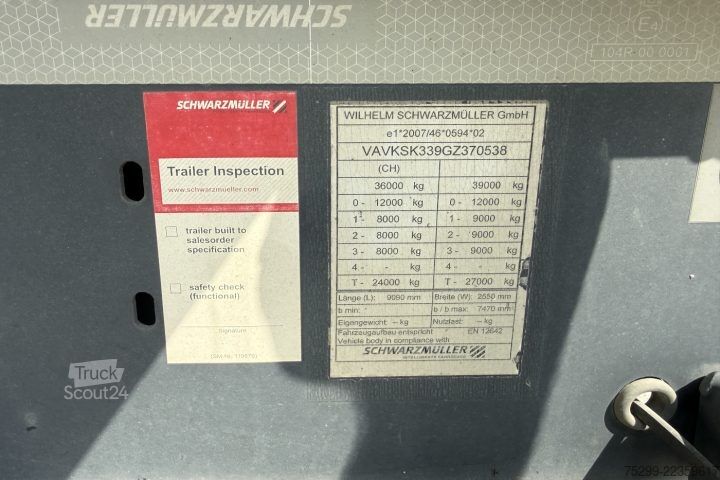 Ημιρυμουλκούμενο ανατρεπόμενο Schwarzmüller SPA 3/E Kipper / Swiss-Vehicle