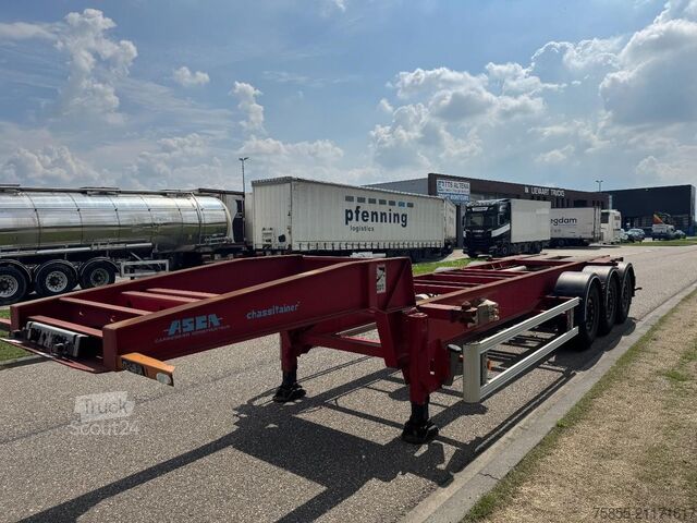 Container transport Asca Chassis 20FT Tank lowbed / ADR / SAF Disc