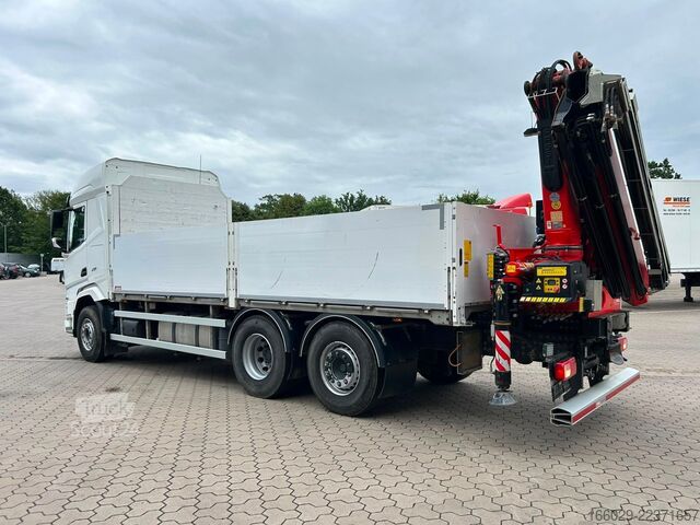 Camion cu platformă DAF XF 480 Baustoffpritsche mit Fassi Ladekran F235