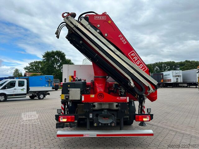 Camion cu platformă DAF XF 480 Baustoffpritsche mit Fassi Ladekran F235