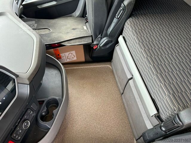 Macara montată pe camion DAF XF 480 Baustoffpritsche mit Fassi Ladekran F235