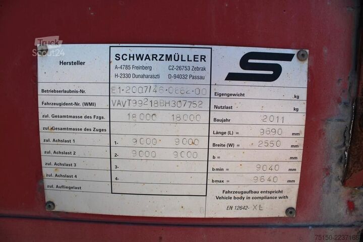 Przyczepa do napojów SCHWARZMÜLLER AZ - Schwenkwand - Nr.: 752