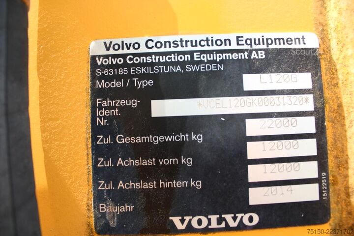 Hjullæsser VOLVO L120G - Greifschaufel - Nr.: 320