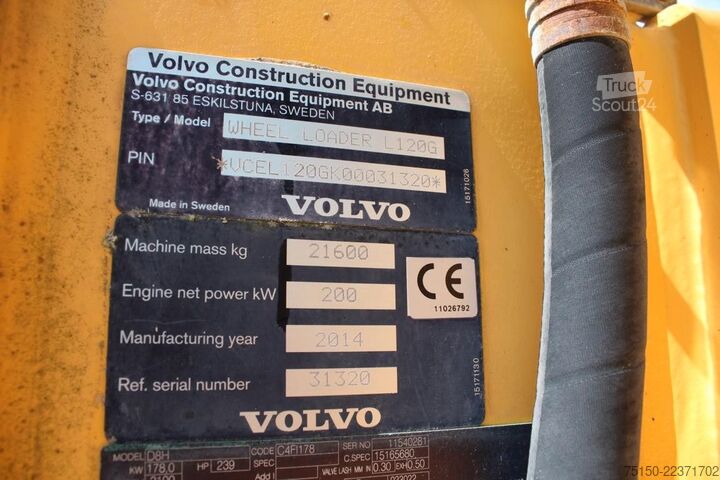Hjullæsser VOLVO L120G - Greifschaufel - Nr.: 320