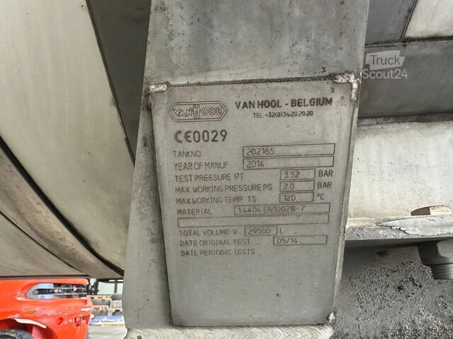Voedseltanker Van Hool FOOD / LEBENSMITTEL / empty weight: 5.860k / 29...