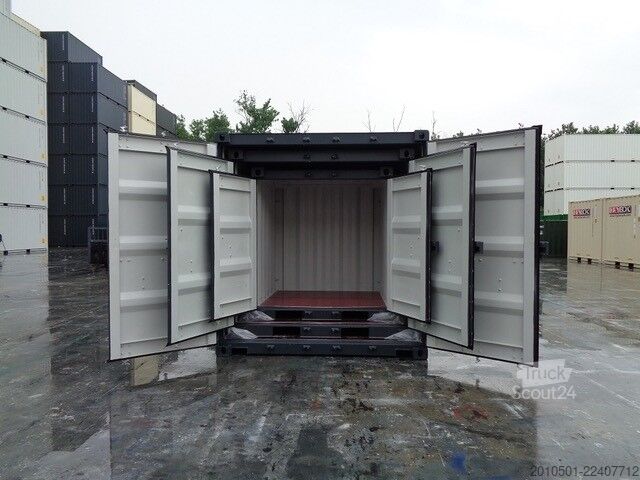 10/8/6 Fuß Set Baucontainer / Lichtgrau Minicontainer/Containerset/Self Storage