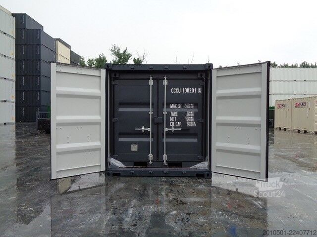  10/8/6 Fuß Set Baucontainer / Lichtgrau Minicontainer/Containerset/Self Storage