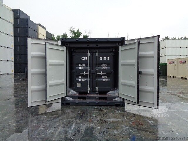  10/8/6 Fuß Set Baucontainer / Lichtgrau Minicontainer/Containerset/Self Storage
