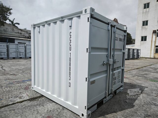  10/8/6 Fuß Set Baucontainer / Lichtgrau Minicontainer/Containerset/Self Storage