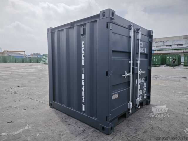  10/8/6 Fuß Set Baucontainer / Lichtgrau Minicontainer/Containerset/Self Storage