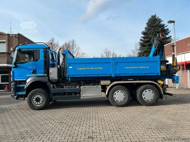 Kroklastebil MAN 26.510 Wechselsystem Abroller+PK19001+Container