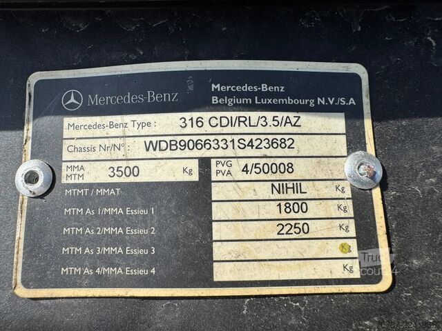 سيارة إسعاف Mercedes-Benz Sprinter 316 **AMBULANCE-EURO 5-AUTOMATIC**