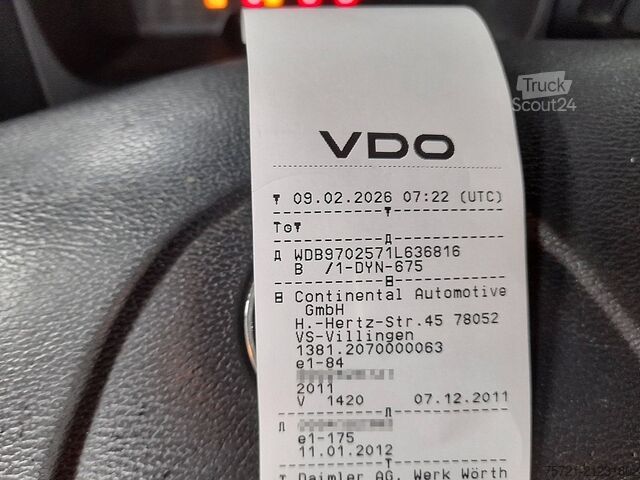 Suitcase MERCEDES-BENZ ATEGO 1229 MANUAL TAILLIFT