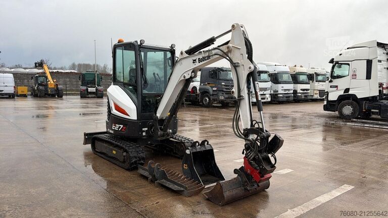 Minigraver Bobcat E 27z (BE MACHINE / 1197H / INCL KANTELBAK + RI...