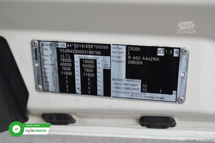 Standard tractor unit SCANIA R460 CR20H Adaptive Cruise Control
