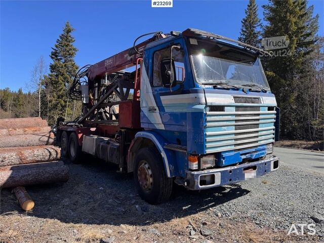 Автокран Scania R112 Truck with Crane and Saw