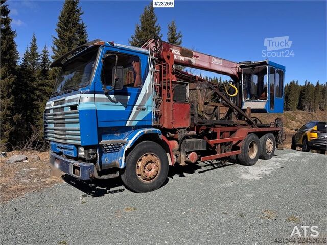 Автокран Scania R112 Truck with Crane and Saw
