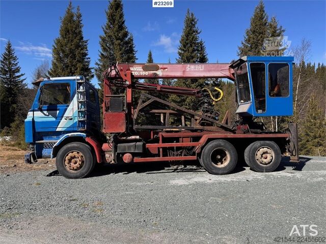 Автокран Scania R112 Truck with Crane and Saw