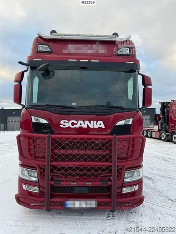 شاحنة رافعة Scania R500 6x2 crane truck w/ 47 t/m Hiab crane with jib