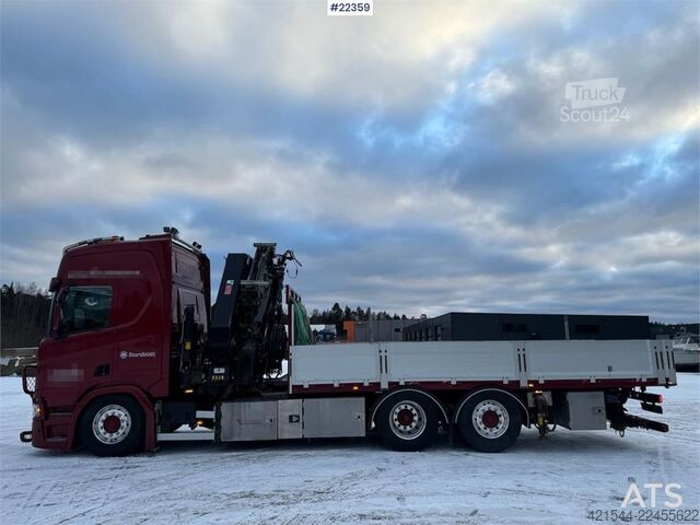 شاحنة رافعة Scania R500 6x2 crane truck w/ 47 t/m Hiab crane with jib