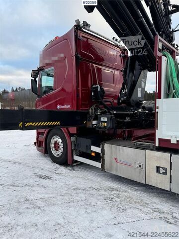 Camião-grua Scania R500 6x2 crane truck w/ 47 t/m Hiab crane with jib