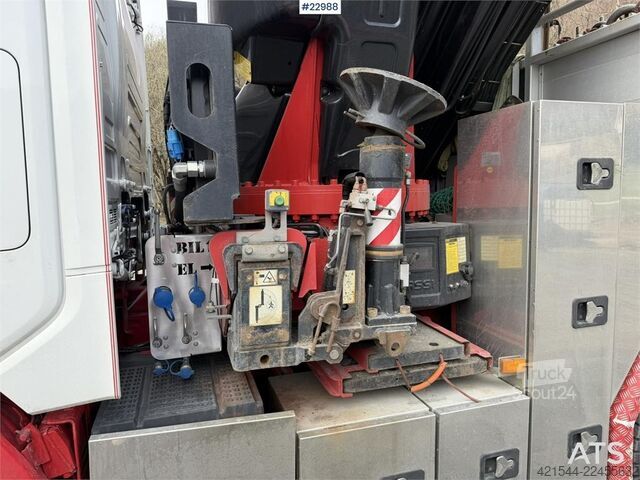 Автокран Scania R500 8x4 combination vehicle with a 71 t/m Fassi c