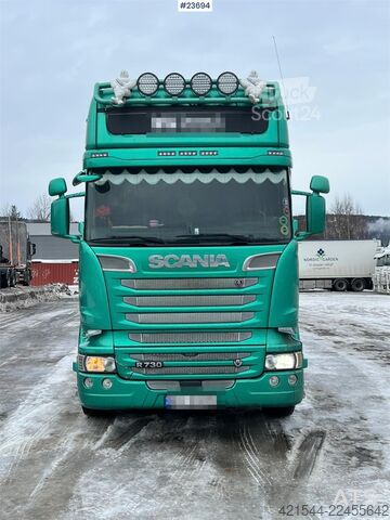 Nosturiauto Scania R730 6x4 Combination Truck - Palfinger 20 tm Crane