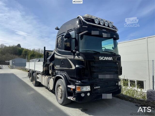 Kranbil Scania R500 Crane Truck w/ 32 t/m HIAB Crane – only 285,0