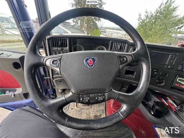 Krano sunkvežimis Scania R580 8x2 crane truck – 80 t/m Fassi crane with jib