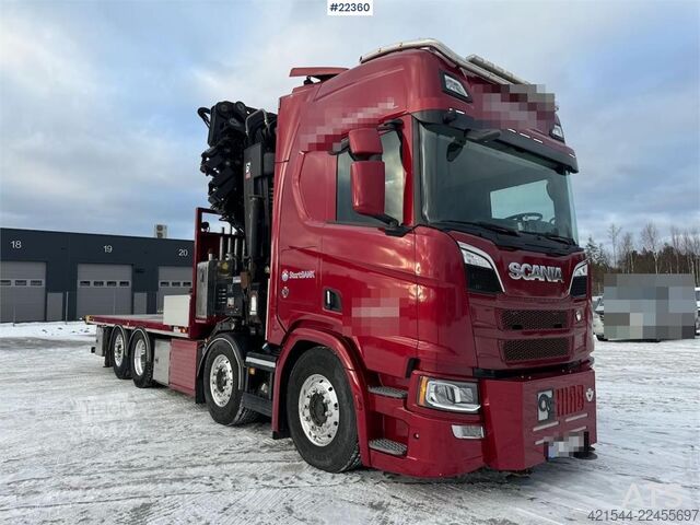 Vinç kamyonu Scania R580 8x2 crane truck with 85 t/m Hiab crane – jib