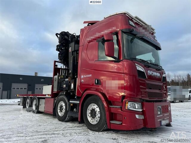 Vinç kamyonu Scania R580 8x2 crane truck with 85 t/m Hiab crane – jib