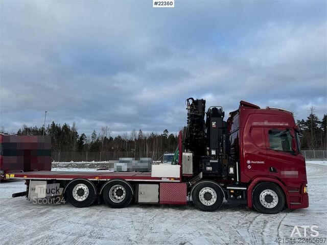 Vinç kamyonu Scania R580 8x2 crane truck with 85 t/m Hiab crane – jib