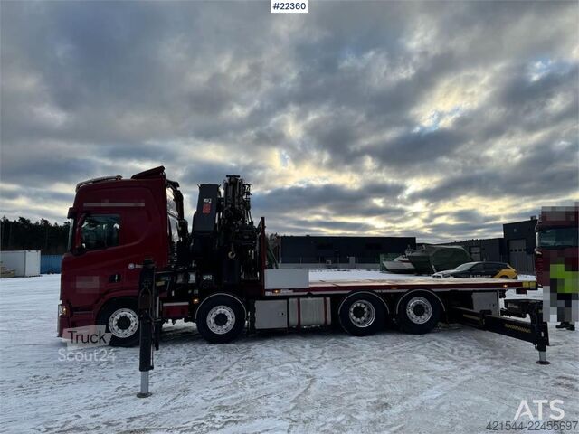 Vinç kamyonu Scania R580 8x2 crane truck with 85 t/m Hiab crane – jib