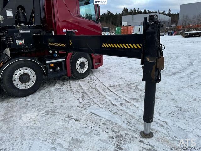 Camion-grue Scania R580 8x2 crane truck with 85 t/m Hiab crane – jib