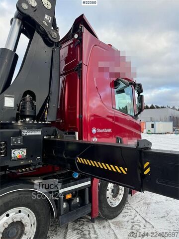 Camion-grue Scania R580 8x2 crane truck with 85 t/m Hiab crane – jib