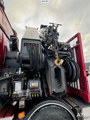 Camion-grue Scania R580 8x2 crane truck with 85 t/m Hiab crane – jib