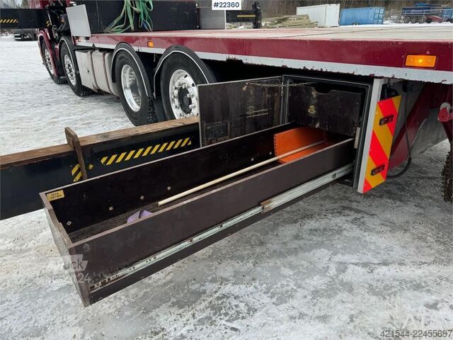 Camion-grue Scania R580 8x2 crane truck with 85 t/m Hiab crane – jib