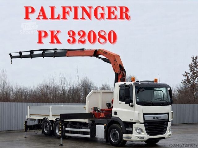 Żuraw samochodowy DAF CF 440 Pritsche 6,30 m + KRAN / FUNK * 6x2