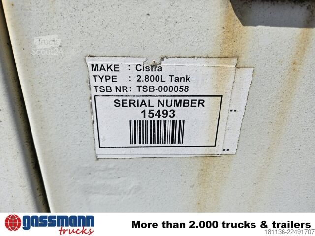 Цистернов камион  Wassertank 2800L