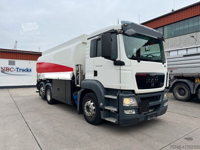 Βυτιοφόρο φορτηγό MAN TGS 26.400 * LENK- & LIFTACHSE * ALCOA * ROHR