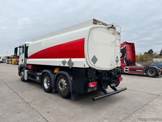 Βυτιοφόρο φορτηγό MAN TGS 26.400 * LENK- & LIFTACHSE * ALCOA * ROHR