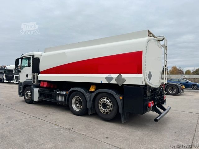 Βυτιοφόρο φορτηγό MAN TGS 26.400 * LENK- & LIFTACHSE * ALCOA * ROHR