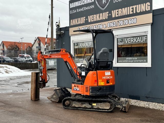 Mini bager HITACHI ZX17 U-5 Y, Powertilt, 3 Löffel