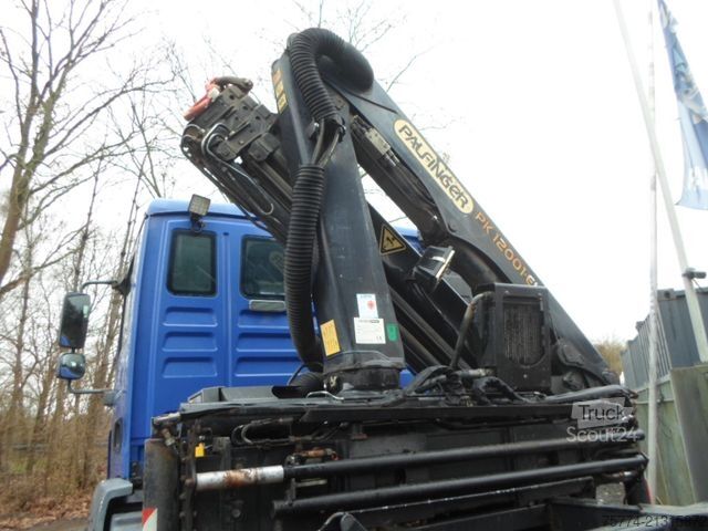 Camion benne MAN TGM 18.340/ 4X4/Kran PK 12001