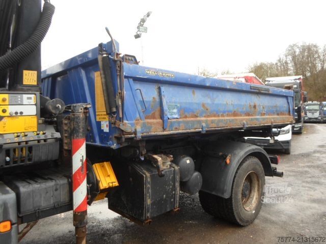 Camion benne MAN TGM 18.340/ 4X4/Kran PK 12001